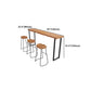 Brown Modern Style Specialty Table Solid Wood and Metal Coffee Shop Bar Table Clearhalo 'Bar Furniture' 'Bar Tables' 'bar_tables' 'furn' 'furn_bar_tables' 'Furniture' 'furniture_bar_tables' 'Kitchen & Dining Furniture' 4537454