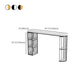 White Glam Style Table in Metal and Wood Milk Tea Shop Bar Table Clearhalo 'Bar Furniture' 'Bar Tables' 'bar_tables' 'furn' 'furn_bar_tables' 'Furniture' 'furniture_bar_tables' 'Kitchen & Dining Furniture' 4537485