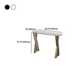 White Glam Style Table Iron and Faux Marble Milk Tea Shop Bar Table Clearhalo 'Bar Furniture' 'Bar Tables' 'bar_tables' 'furn' 'furn_bar_tables' 'Furniture' 'furniture_bar_tables' 'Kitchen & Dining Furniture' 4537549