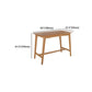 Light Brown Industrial Style Table Pine Wood Milk Tea Shop Casual Bar Table Clearhalo 'Bar Furniture' 'Bar Tables' 'bar_tables' 'furn' 'furn_bar_tables' 'Furniture' 'furniture_bar_tables' 'Kitchen & Dining Furniture' 4537560