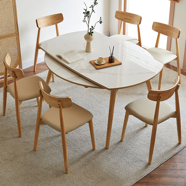 Modern 1/2/5/7 Pieces Dining Set Sintered Stone Dining Table Set for Home 7 Pieces: Table, 6 Chairs Clearhalo 'Dining Room Sets' 'Dining Tables & Seating' 'dining_room_set' 'furn' 'furn_dining_room_set' 'Furniture' 'furniture_dining_room_set' 'Kitchen & Dining Furniture' 'kitchen&dining_furn' 'kitchen' 4537631