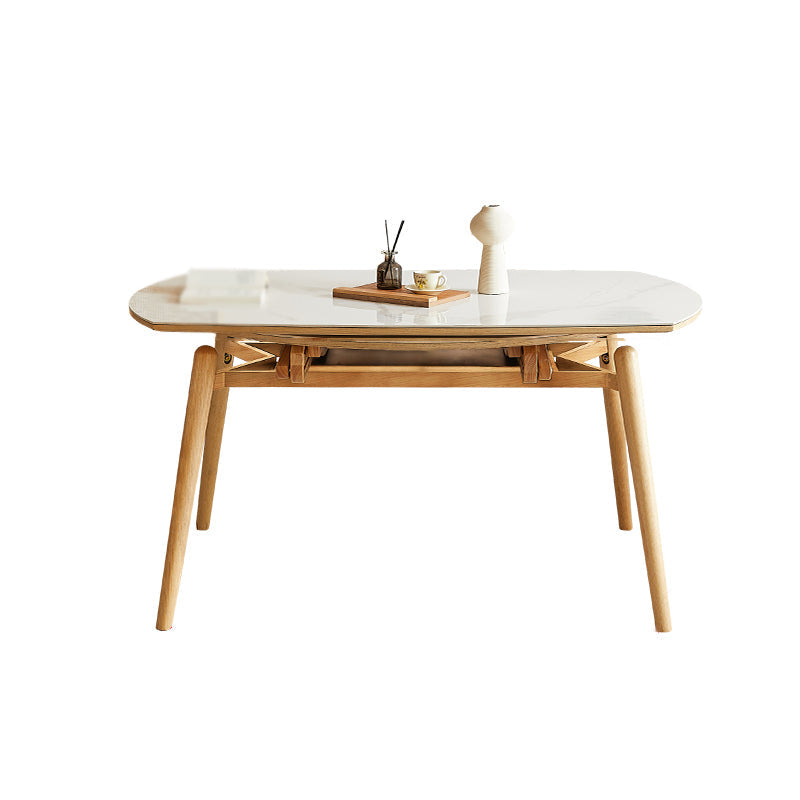 Modern 1/2/5/7 Pieces Dining Set Sintered Stone Dining Table Set for Home White 59"L x 34"W Clearhalo 'Dining Room Sets' 'Dining Tables & Seating' 'dining_room_set' 'furn' 'furn_dining_room_set' 'Furniture' 'furniture_dining_room_set' 'Kitchen & Dining Furniture' 'kitchen&dining_furn' 'kitchen' 4537632