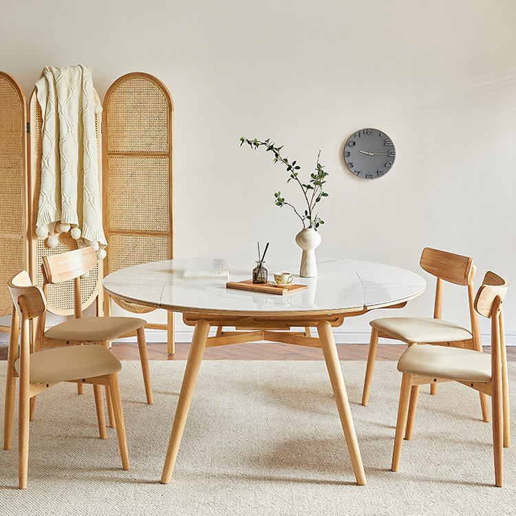 Modern 1/2/5/7 Pieces Dining Set Sintered Stone Dining Table Set for Home Clearhalo 'Dining Room Sets' 'Dining Tables & Seating' 'dining_room_set' 'furn' 'furn_dining_room_set' 'Furniture' 'furniture_dining_room_set' 'Kitchen & Dining Furniture' 'kitchen&dining_furn' 'kitchen' 4537635