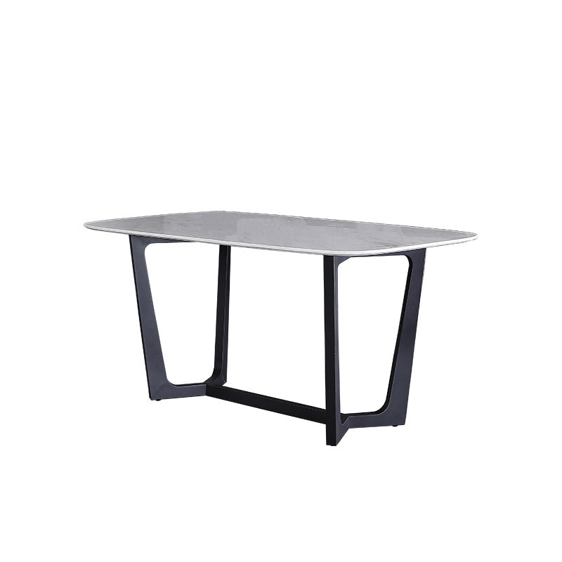 Modern 1/4/6/7 Pieces Dining Set Sintered Stone Dining Table Set for Home Clearhalo 'Dining Room Sets' 'Dining Tables & Seating' 'dining_room_set' 'furn' 'furn_dining_room_set' 'Furniture' 'furniture_dining_room_set' 'Kitchen & Dining Furniture' 'kitchen&dining_furn' 'kitchen' 4537649