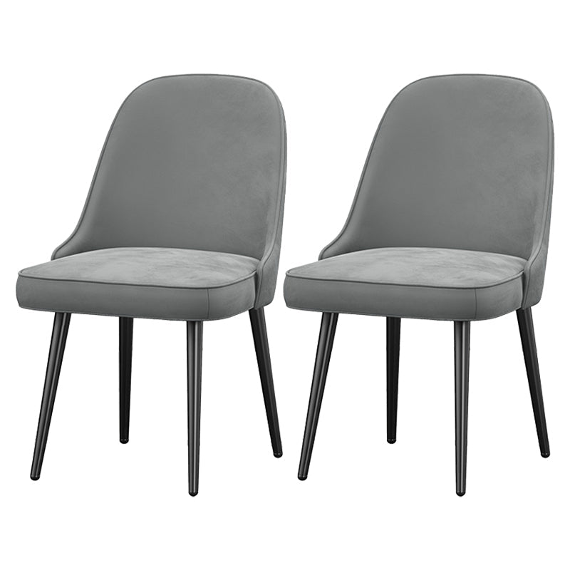 Glam Style 1/2/7 Pieces Dining Room Furniture Set Rectangular White Dining Table Set 2 Light Grey Chairs Clearhalo 'Dining Room Sets' 'Dining Tables & Seating' 'dining_room_set' 'furn' 'furn_dining_room_set' 'Furniture' 'furniture_dining_room_set' 'Kitchen & Dining Furniture' 'kitchen&dining_furn' 'kitchen' 4537666