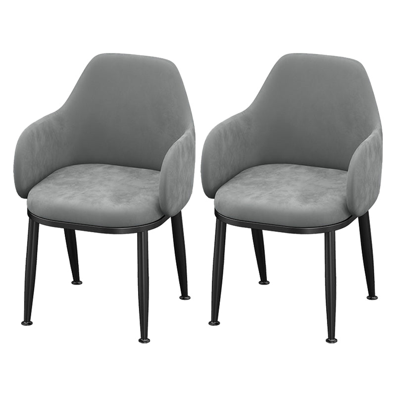 Glam Style 1/2/7 Pieces Dining Room Furniture Set Rectangular White Dining Table Set 2 Grey Chairs Clearhalo 'Dining Room Sets' 'Dining Tables & Seating' 'dining_room_set' 'furn' 'furn_dining_room_set' 'Furniture' 'furniture_dining_room_set' 'Kitchen & Dining Furniture' 'kitchen&dining_furn' 'kitchen' 4537668