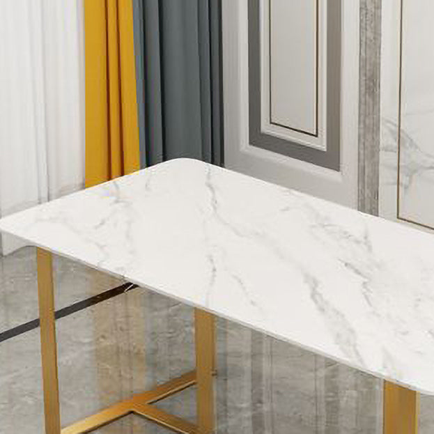 Glam Style 1/2/7 Pieces Dining Room Furniture Set Rectangular White Dining Table Set Clearhalo 'Dining Room Sets' 'Dining Tables & Seating' 'dining_room_set' 'furn' 'furn_dining_room_set' 'Furniture' 'furniture_dining_room_set' 'Kitchen & Dining Furniture' 'kitchen&dining_furn' 'kitchen' 4537674