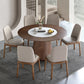 Modern 1/4/5/7 Pieces Dining Set Sintered Stone Dining Table Set with Wood Legs for Home 7 Pieces: Table, 6 Chairs Clearhalo 'Dining Room Sets' 'Dining Tables & Seating' 'dining_room_set' 'furn' 'furn_dining_room_set' 'Furniture' 'furniture_dining_room_set' 'Kitchen & Dining Furniture' 'kitchen&dining_furn' 'kitchen' 4537686