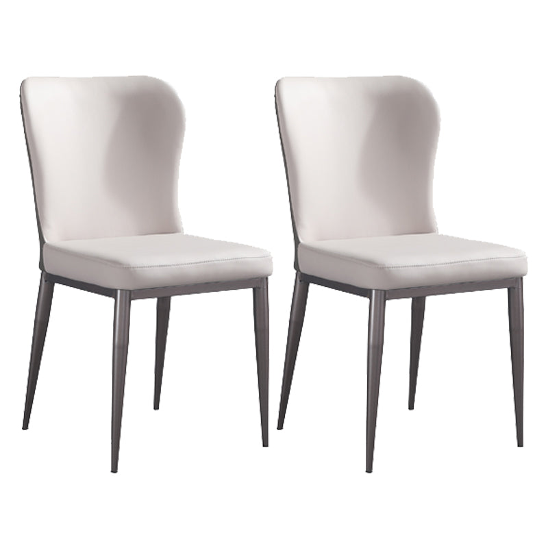 dern 1/2/3/5/7 Pieces Dining Set Sintered Stone Dining Table Set with Leather Chairs 2 White Chairs Clearhalo 'Dining Room Sets' 'Dining Tables & Seating' 'dining_room_set' 'furn' 'furn_dining_room_set' 'Furniture' 'furniture_dining_room_set' 'Kitchen & Dining Furniture' 'kitchen&dining_furn' 'kitchen' 4537700