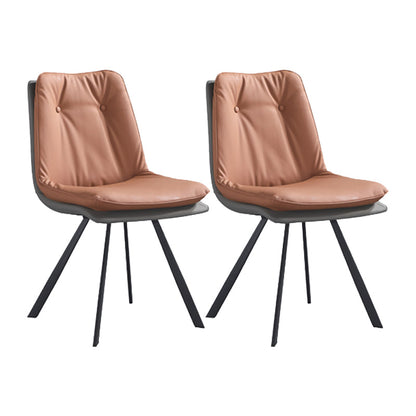 dern 1/2/3/5/7 Pieces Dining Set Sintered Stone Dining Table Set with Leather Chairs 2 Brown Chairs Clearhalo 'Dining Room Sets' 'Dining Tables & Seating' 'dining_room_set' 'furn' 'furn_dining_room_set' 'Furniture' 'furniture_dining_room_set' 'Kitchen & Dining Furniture' 'kitchen&dining_furn' 'kitchen' 4537703