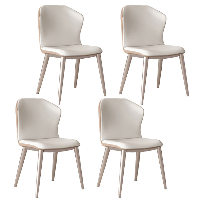 Modern 1/4/5/7 Pieces Dining Set Sintered Stone Dining Table Set 4 Beige Chairs Clearhalo 'Dining Room Sets' 'Dining Tables & Seating' 'dining_room_set' 'furn' 'furn_dining_room_set' 'Furniture' 'furniture_dining_room_set' 'Kitchen & Dining Furniture' 'kitchen&dining_furn' 'kitchen' 4537737