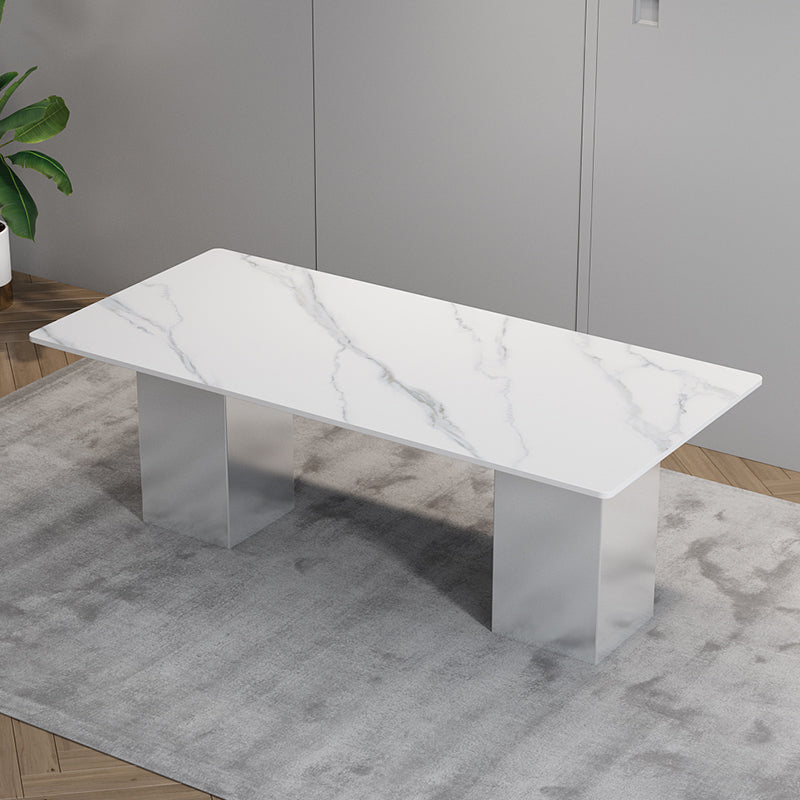 Glam 1/2/5/7 Pieces Dinette Set Sintered Stone Dining Table Sets Clearhalo 'Dining Room Sets' 'Dining Tables & Seating' 'dining_room_set' 'furn' 'furn_dining_room_set' 'Furniture' 'furniture_dining_room_set' 'Kitchen & Dining Furniture' 'kitchen&dining_furn' 'kitchen' 4537783