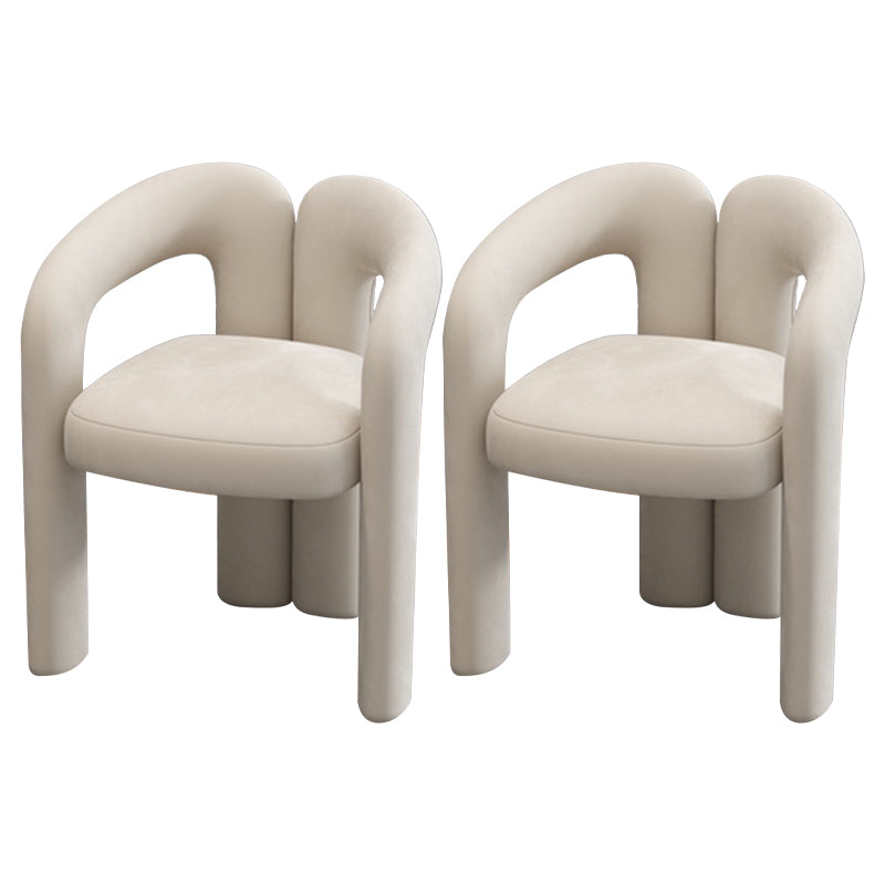 Glam 1/2/5/7 Pieces Dinette Set Sintered Stone Dining Table Sets 2 Beige Chairs Clearhalo 'Dining Room Sets' 'Dining Tables & Seating' 'dining_room_set' 'furn' 'furn_dining_room_set' 'Furniture' 'furniture_dining_room_set' 'Kitchen & Dining Furniture' 'kitchen&dining_furn' 'kitchen' 4537785