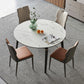 Modern 1/4/5 Pieces Dining Sintered Stone Dining Table Set with Metal Legs for Home Clearhalo 'Dining Room Sets' 'Dining Tables & Seating' 'dining_room_set' 'furn' 'furn_dining_room_set' 'Furniture' 'furniture_dining_room_set' 'Kitchen & Dining Furniture' 'kitchen&dining_furn' 'kitchen' 4537819