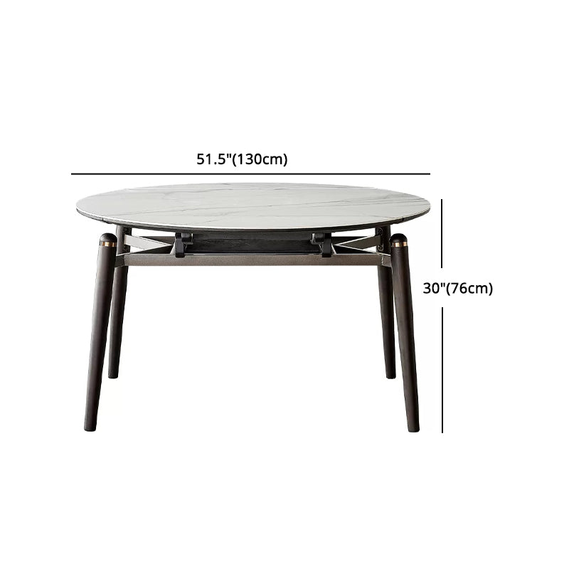 Modern 1/4/5 Pieces Dining Sintered Stone Dining Table Set with Metal Legs for Home Clearhalo 'Dining Room Sets' 'Dining Tables & Seating' 'dining_room_set' 'furn' 'furn_dining_room_set' 'Furniture' 'furniture_dining_room_set' 'Kitchen & Dining Furniture' 'kitchen&dining_furn' 'kitchen' 4537826
