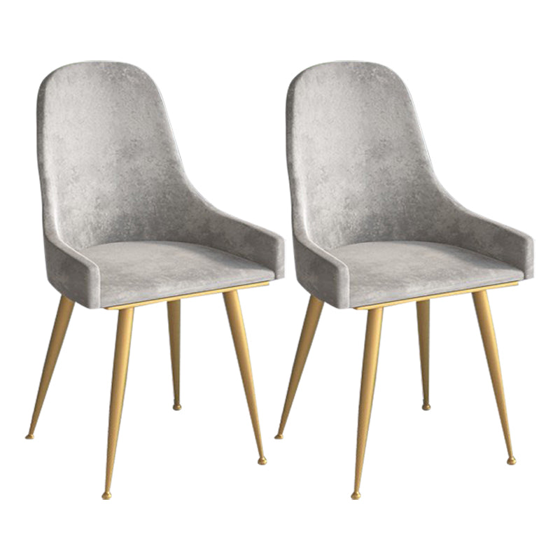 Glam Style 1/2/3/5 Pieces Dining Furniture Set Rectangle Dining Room Table and Chair Set 2 Grey Chairs Clearhalo 'Dining Room Sets' 'Dining Tables & Seating' 'dining_room_set' 'furn' 'furn_dining_room_set' 'Furniture' 'furniture_dining_room_set' 'Kitchen & Dining Furniture' 'kitchen&dining_furn' 'kitchen' 4537830