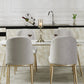 Glam Style 1/2/3/5 Pieces Dining Furniture Set Rectangle Dining Room Table and Chair Set Clearhalo 'Dining Room Sets' 'Dining Tables & Seating' 'dining_room_set' 'furn' 'furn_dining_room_set' 'Furniture' 'furniture_dining_room_set' 'Kitchen & Dining Furniture' 'kitchen&dining_furn' 'kitchen' 4537840