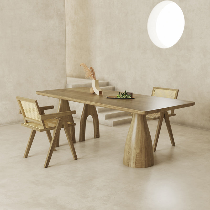 Modern 1/3/4/7 Solid Wood Dining Table Set with Wooden Chairs Dinette Set for Kitchen 3 Pieces: Table, 2 Walnut Chairs Clearhalo 'Dining Room Sets' 'Dining Tables & Seating' 'dining_room_set' 'furn' 'furn_dining_room_set' 'Furniture' 'furniture_dining_room_set' 'Kitchen & Dining Furniture' 'kitchen&dining_furn' 'kitchen' 4537849