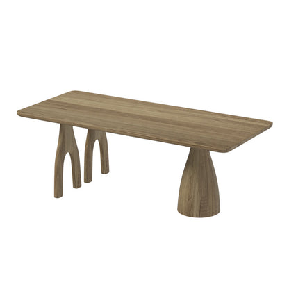 Modern 1/3/4/7 Solid Wood Dining Table Set with Wooden Chairs Dinette Set for Kitchen Wood 86.6"L x 35.4"W Clearhalo 'Dining Room Sets' 'Dining Tables & Seating' 'dining_room_set' 'furn' 'furn_dining_room_set' 'Furniture' 'furniture_dining_room_set' 'Kitchen & Dining Furniture' 'kitchen&dining_furn' 'kitchen' 4537851