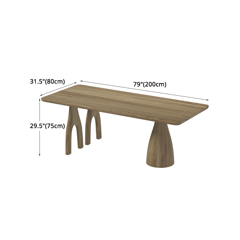 Modern 1/3/4/7 Solid Wood Dining Table Set with Wooden Chairs Dinette Set for Kitchen Clearhalo 'Dining Room Sets' 'Dining Tables & Seating' 'dining_room_set' 'furn' 'furn_dining_room_set' 'Furniture' 'furniture_dining_room_set' 'Kitchen & Dining Furniture' 'kitchen&dining_furn' 'kitchen' 4537868