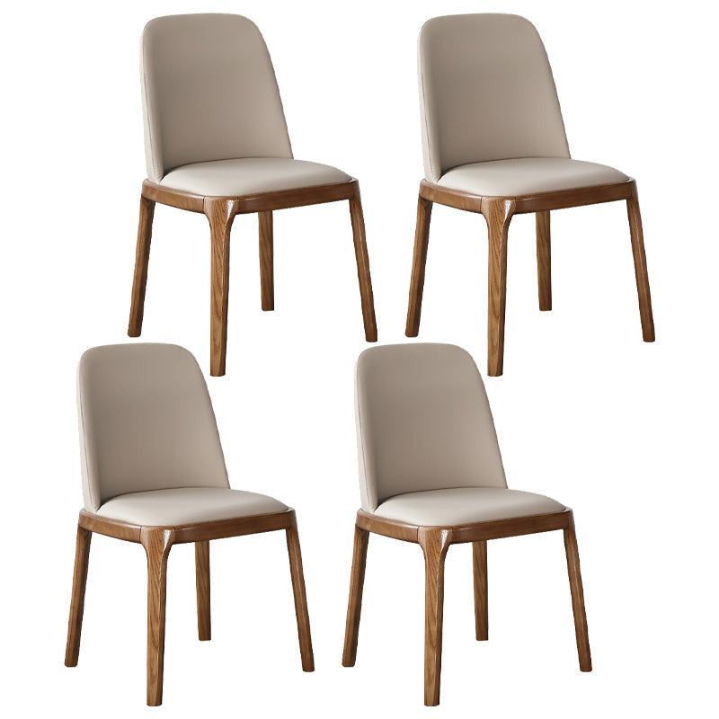 Modern 1/4/5/7 Pieces Dining Set Sintered Stone Dining Table Set with Wooden Legs for Home 4 Beige Chairs Clearhalo 'Dining Room Sets' 'Dining Tables & Seating' 'dining_room_set' 'furn' 'furn_dining_room_set' 'Furniture' 'furniture_dining_room_set' 'Kitchen & Dining Furniture' 'kitchen&dining_furn' 'kitchen' 4537896