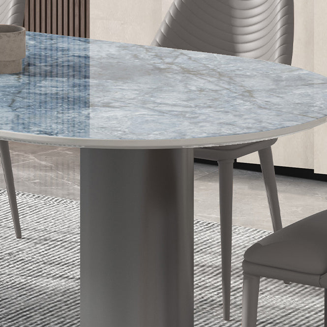 Contemporary 1/3/4/5/7 Pieces Dining Set Oval Shape Dining Room Table Set Clearhalo 'Dining Room Sets' 'Dining Tables & Seating' 'dining_room_set' 'furn' 'furn_dining_room_set' 'Furniture' 'furniture_dining_room_set' 'Kitchen & Dining Furniture' 'kitchen&dining_furn' 'kitchen' 4537913