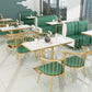 Glam Style 1/2/3/5 Pieces Dining Table Set Metal Dining Room Furniture Set Clearhalo 'Dining Room Sets' 'Dining Tables & Seating' 'dining_room_set' 'furn' 'furn_dining_room_set' 'Furniture' 'furniture_dining_room_set' 'Kitchen & Dining Furniture' 'kitchen&dining_furn' 'kitchen' 4537922