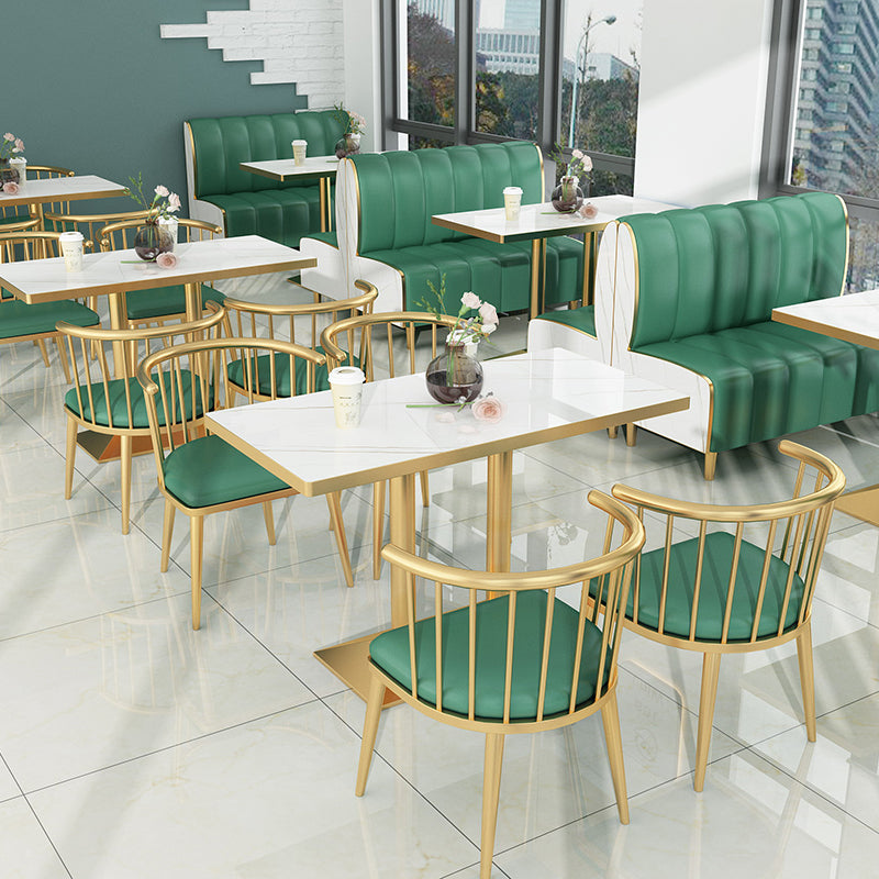 Glam Style 1/2/3/5 Pieces Dining Table Set Metal Dining Room Furniture Set Clearhalo 'Dining Room Sets' 'Dining Tables & Seating' 'dining_room_set' 'furn' 'furn_dining_room_set' 'Furniture' 'furniture_dining_room_set' 'Kitchen & Dining Furniture' 'kitchen&dining_furn' 'kitchen' 4537922
