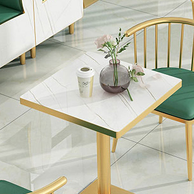 Glam Style 1/2/3/5 Pieces Dining Table Set Metal Dining Room Furniture Set Clearhalo 'Dining Room Sets' 'Dining Tables & Seating' 'dining_room_set' 'furn' 'furn_dining_room_set' 'Furniture' 'furniture_dining_room_set' 'Kitchen & Dining Furniture' 'kitchen&dining_furn' 'kitchen' 4537935