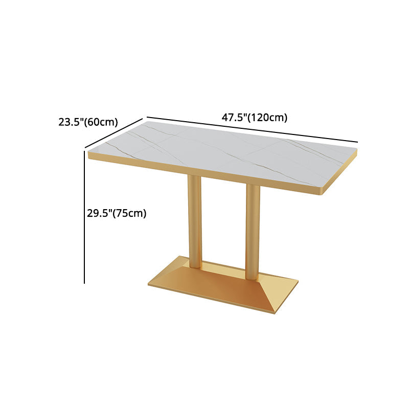 Glam Style 1/2/3/5 Pieces Dining Table Set Metal Dining Room Furniture Set Clearhalo 'Dining Room Sets' 'Dining Tables & Seating' 'dining_room_set' 'furn' 'furn_dining_room_set' 'Furniture' 'furniture_dining_room_set' 'Kitchen & Dining Furniture' 'kitchen&dining_furn' 'kitchen' 4537943