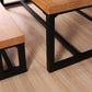 Industrial Style 1/2/3/4 Pieces Dinette Set Solid Wood Table and Bench Set Clearhalo 'Dining Room Sets' 'Dining Tables & Seating' 'dining_room_set' 'furn' 'furn_dining_room_set' 'Furniture' 'furniture_dining_room_set' 'Kitchen & Dining Furniture' 'kitchen&dining_furn' 'kitchen' 4537954
