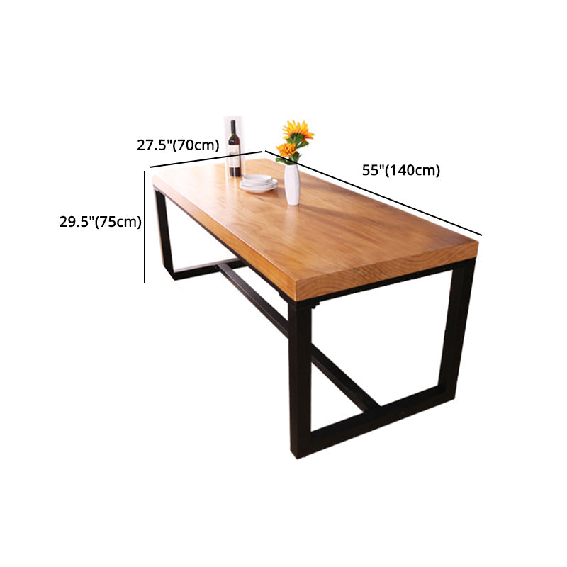 Industrial Style 1/2/3/4 Pieces Dinette Set Solid Wood Table and Bench Set Clearhalo 'Dining Room Sets' 'Dining Tables & Seating' 'dining_room_set' 'furn' 'furn_dining_room_set' 'Furniture' 'furniture_dining_room_set' 'Kitchen & Dining Furniture' 'kitchen&dining_furn' 'kitchen' 4537959