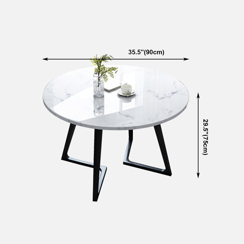 Double Pedestal Stone Table Industrial Style Dining Room Table for Indoor Clearhalo ' dining_table' 'Dining Tables & Seating' 'Dining Tables' 'furn' 'furn_dining_table' 'Furniture' 'furniture_dining_table' 'Kitchen & Dining Furniture' 'kitchen&dining_furn' 'kitchen' 'kitchen_dining_table' 4537984