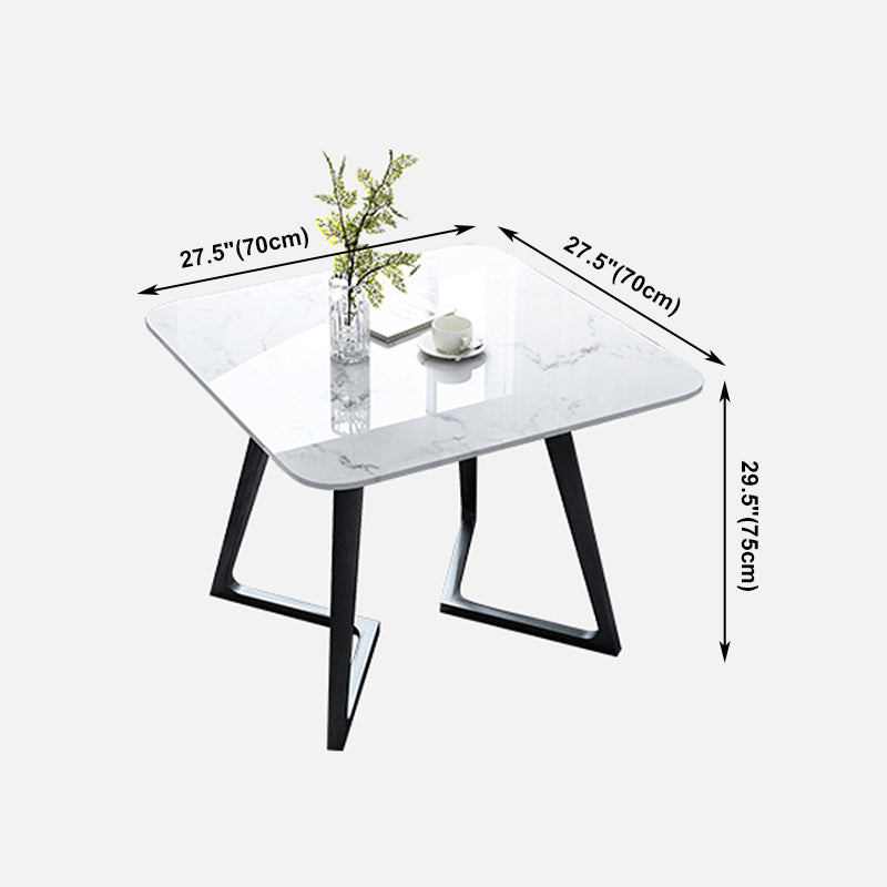 Double Pedestal Stone Table Industrial Style Dining Room Table for Indoor Clearhalo ' dining_table' 'Dining Tables & Seating' 'Dining Tables' 'furn' 'furn_dining_table' 'Furniture' 'furniture_dining_table' 'Kitchen & Dining Furniture' 'kitchen&dining_furn' 'kitchen' 'kitchen_dining_table' 4537988