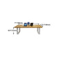 Metal Industrial Rectangle Dining Table Pine Solid Wood Top Table with Sled Base Clearhalo ' dining_table' 'Dining Tables & Seating' 'Dining Tables' 'furn' 'furn_dining_table' 'Furniture' 'furniture_dining_table' 'Kitchen & Dining Furniture' 'kitchen&dining_furn' 'kitchen' 'kitchen_dining_table' 4538001