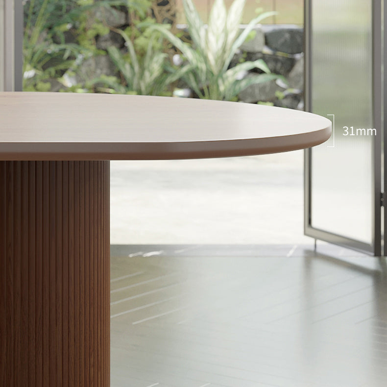 Modern Style Dining Table Solid Wood Dining Table with 3 Legs for Kitchen Clearhalo ' dining_table' 'Dining Tables & Seating' 'Dining Tables' 'furn' 'furn_dining_table' 'Furniture' 'furniture_dining_table' 'Kitchen & Dining Furniture' 'kitchen&dining_furn' 'kitchen' 'kitchen_dining_table' 4538011