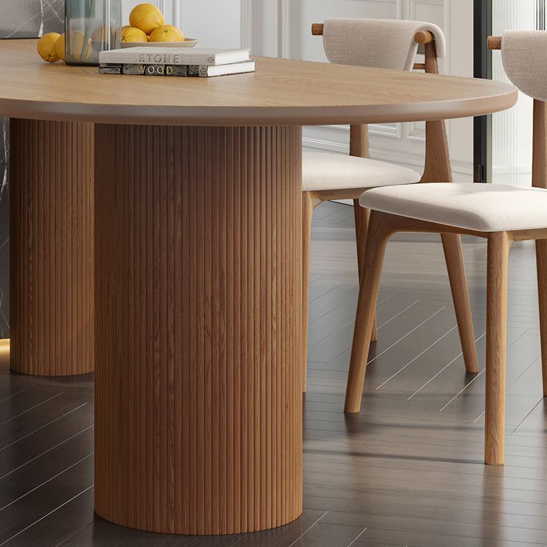 Modern Style Dining Table Solid Wood Dining Table with 3 Legs for Kitchen Clearhalo ' dining_table' 'Dining Tables & Seating' 'Dining Tables' 'furn' 'furn_dining_table' 'Furniture' 'furniture_dining_table' 'Kitchen & Dining Furniture' 'kitchen&dining_furn' 'kitchen' 'kitchen_dining_table' 4538014