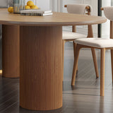 Modern Style Dining Table Solid Wood Dining Table with 3 Legs for Kitchen Clearhalo ' dining_table' 'Dining Tables & Seating' 'Dining Tables' 'furn' 'furn_dining_table' 'Furniture' 'furniture_dining_table' 'Kitchen & Dining Furniture' 'kitchen&dining_furn' 'kitchen' 'kitchen_dining_table' 4538014