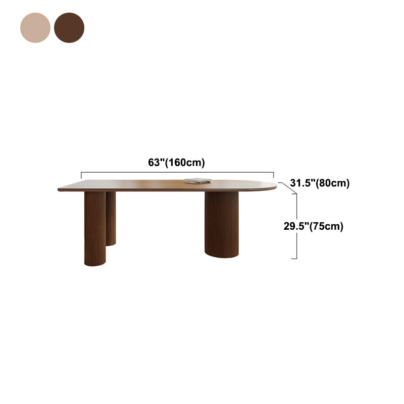 Modern Style Dining Table Solid Wood Dining Table with 3 Legs for Kitchen Clearhalo ' dining_table' 'Dining Tables & Seating' 'Dining Tables' 'furn' 'furn_dining_table' 'Furniture' 'furniture_dining_table' 'Kitchen & Dining Furniture' 'kitchen&dining_furn' 'kitchen' 'kitchen_dining_table' 4538019