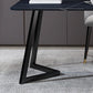 Modern Style Rectangle Stone Furniture Double Pedestal Dining Room Collection Clearhalo ' dining_table' 'Dining Tables & Seating' 'Dining Tables' 'furn' 'furn_dining_table' 'Furniture' 'furniture_dining_table' 'Kitchen & Dining Furniture' 'kitchen&dining_furn' 'kitchen' 'kitchen_dining_table' 4538068
