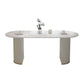 Traditional Luxury Dining Table Oval Double Pedestal Dining Site Table for Dining Room Clearhalo ' dining_table' 'Dining Tables & Seating' 'Dining Tables' 'furn' 'furn_dining_table' 'Furniture' 'furniture_dining_table' 'Kitchen & Dining Furniture' 'kitchen&dining_furn' 'kitchen' 'kitchen_dining_table' 4538099