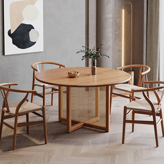Pine Solid Wood Dining Table Simplicity Style Dinette Table for Indoor Clearhalo ' dining_table' 'Dining Tables & Seating' 'Dining Tables' 'furn' 'furn_dining_table' 'Furniture' 'furniture_dining_table' 'Kitchen & Dining Furniture' 'kitchen&dining_furn' 'kitchen' 'kitchen_dining_table' 4538117
