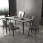 Sintered Stone Top Table for Restaurant Industrial Dining Table with 4 Legs Gray Without Chairs Clearhalo ' dining_table' 'Dining Tables & Seating' 'Dining Tables' 'furn' 'furn_dining_table' 'Furniture' 'furniture_dining_table' 'Kitchen & Dining Furniture' 'kitchen&dining_furn' 'kitchen' 'kitchen_dining_table' 4538127