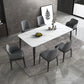 Sintered Stone Top Table for Restaurant Industrial Dining Table with 4 Legs White 70.9"L x 35.4"W x 29.5"H Without Chairs Clearhalo ' dining_table' 'Dining Tables & Seating' 'Dining Tables' 'furn' 'furn_dining_table' 'Furniture' 'furniture_dining_table' 'Kitchen & Dining Furniture' 'kitchen&dining_furn' 'kitchen' 'kitchen_dining_table' 4538130