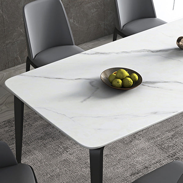 Sintered Stone Top Table for Restaurant Industrial Dining Table with 4 Legs Clearhalo ' dining_table' 'Dining Tables & Seating' 'Dining Tables' 'furn' 'furn_dining_table' 'Furniture' 'furniture_dining_table' 'Kitchen & Dining Furniture' 'kitchen&dining_furn' 'kitchen' 'kitchen_dining_table' 4538132