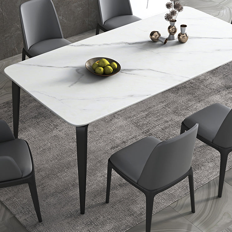 Sintered Stone Top Table for Restaurant Industrial Dining Table with 4 Legs Clearhalo ' dining_table' 'Dining Tables & Seating' 'Dining Tables' 'furn' 'furn_dining_table' 'Furniture' 'furniture_dining_table' 'Kitchen & Dining Furniture' 'kitchen&dining_furn' 'kitchen' 'kitchen_dining_table' 4538133
