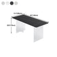 Sintered Stone Dining Table Modern Rectangle Table with Acrylic Base for Kitchen Clearhalo ' dining_table' 'Dining Tables & Seating' 'Dining Tables' 'furn' 'furn_dining_table' 'Furniture' 'furniture_dining_table' 'Kitchen & Dining Furniture' 'kitchen&dining_furn' 'kitchen' 'kitchen_dining_table' 4538149