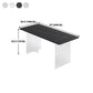 Sintered Stone Dining Table Modern Rectangle Table with Acrylic Base for Kitchen Clearhalo ' dining_table' 'Dining Tables & Seating' 'Dining Tables' 'furn' 'furn_dining_table' 'Furniture' 'furniture_dining_table' 'Kitchen & Dining Furniture' 'kitchen&dining_furn' 'kitchen' 'kitchen_dining_table' 4538152