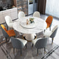 Traditional Luxury Round Dining Table Pedestal Dining Room Collection with Turntable Clearhalo ' dining_table' 'Dining Tables & Seating' 'Dining Tables' 'furn' 'furn_dining_table' 'Furniture' 'furniture_dining_table' 'Kitchen & Dining Furniture' 'kitchen&dining_furn' 'kitchen' 'kitchen_dining_table' 4538161