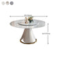 Traditional Luxury Round Dining Table Pedestal Dining Room Collection with Turntable Clearhalo ' dining_table' 'Dining Tables & Seating' 'Dining Tables' 'furn' 'furn_dining_table' 'Furniture' 'furniture_dining_table' 'Kitchen & Dining Furniture' 'kitchen&dining_furn' 'kitchen' 'kitchen_dining_table' 4538166